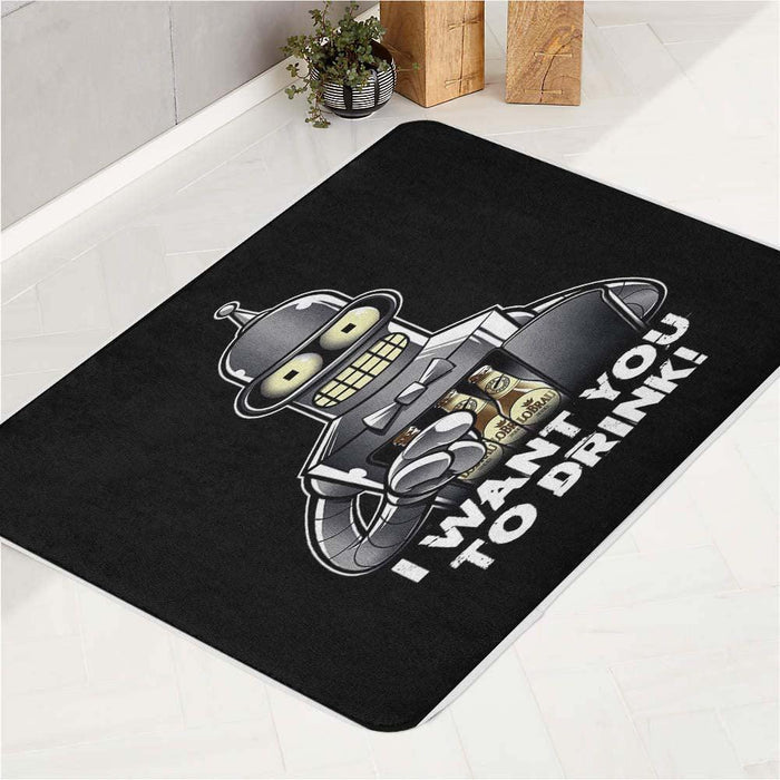 Futurama Waiter bath rugs