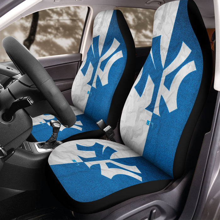 New York Yankees blue white Car Seat Covers