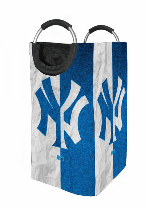 new york yankees blue white Laundry Hamper | Laundry Basket