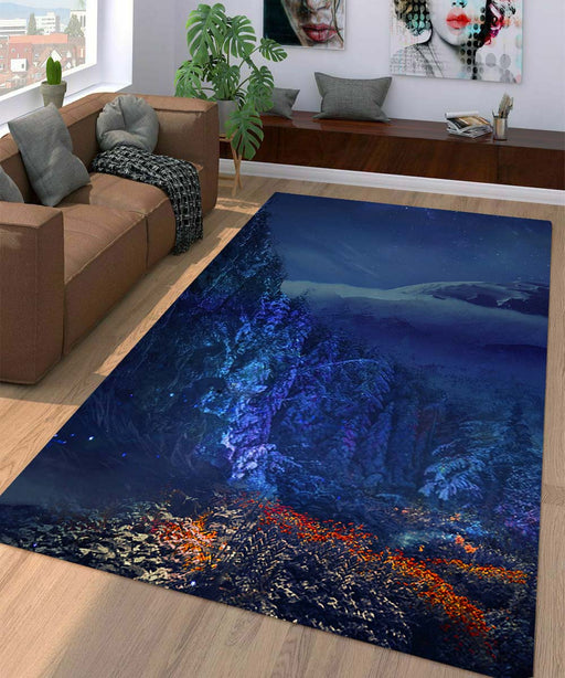 glow night time Living room carpet rugs