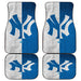 New York Yankees blue white Car floor mats Universal fit