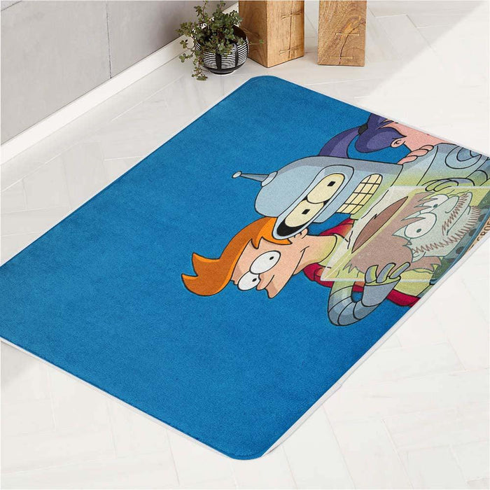 Futurama With Friend bath rugs