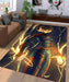 glowing captain marvel Living room carpet rugs