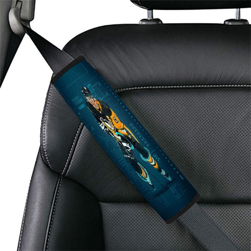 futuristic hud nhl player Car seat belt cover - Grovycase