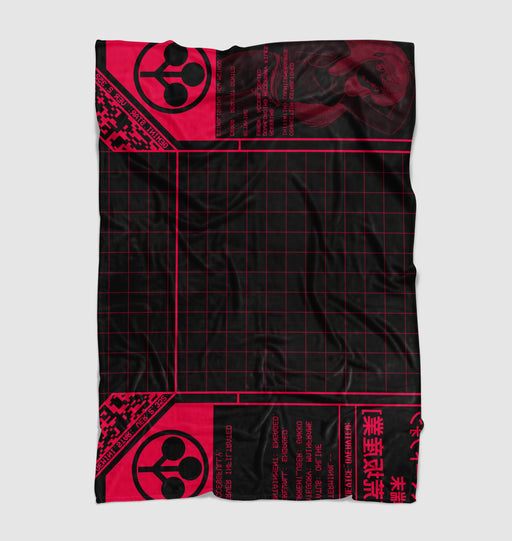 futuristic of neon genesis Ultra soft fleece blanket