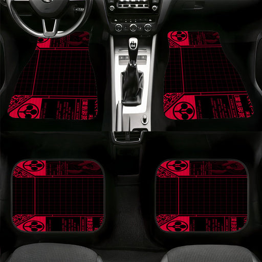 futuristic of neon genesis Car floor mats Universal fit