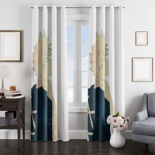 galaxy bakugo my hero academia window Curtain