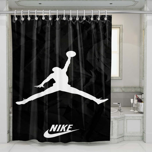 nike air jordan logo 2 shower curtains