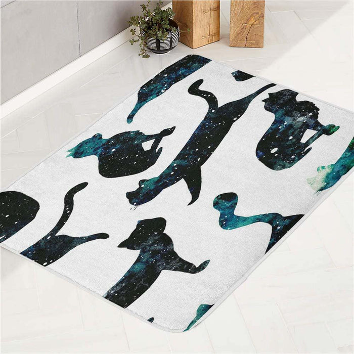 galaxy cat multiple exposure bath rugs