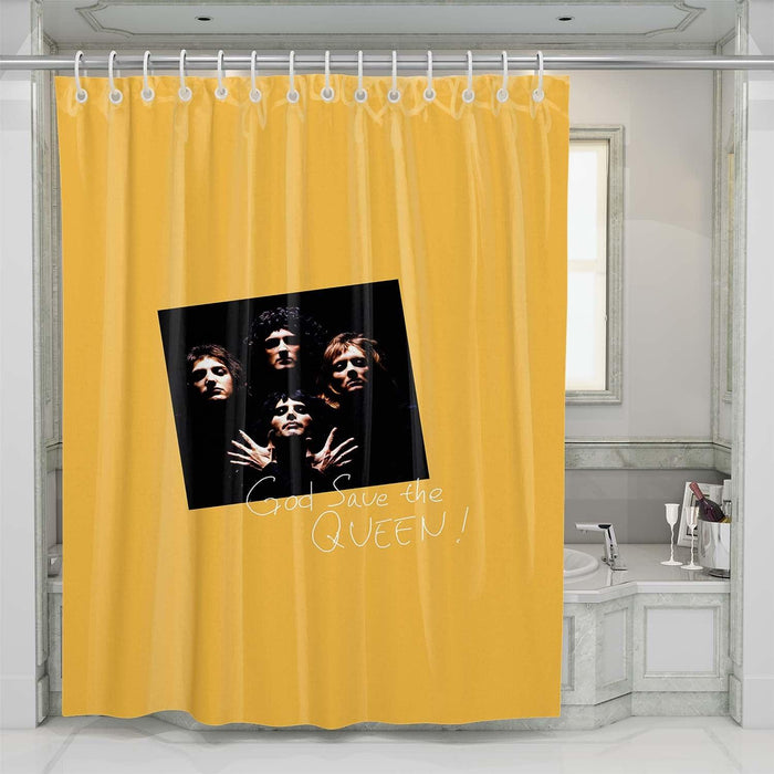 God save the queen shower curtains