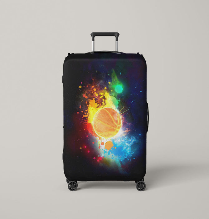 galaxy basketball colorful Luggage Covers | Suitcase