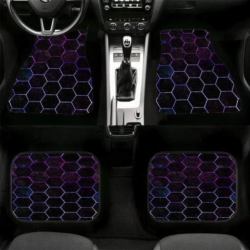 galaxy hexagon metal vibe Car floor mats Universal fit