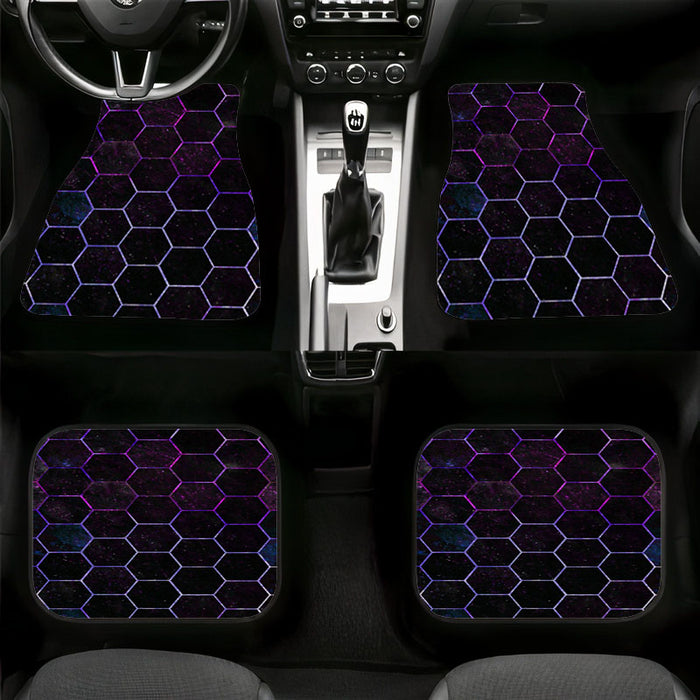 galaxy hexagon metal vibe Car floor mats Universal fit