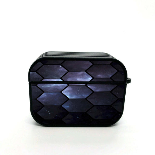 galaxy space hexagon shapes airpods case