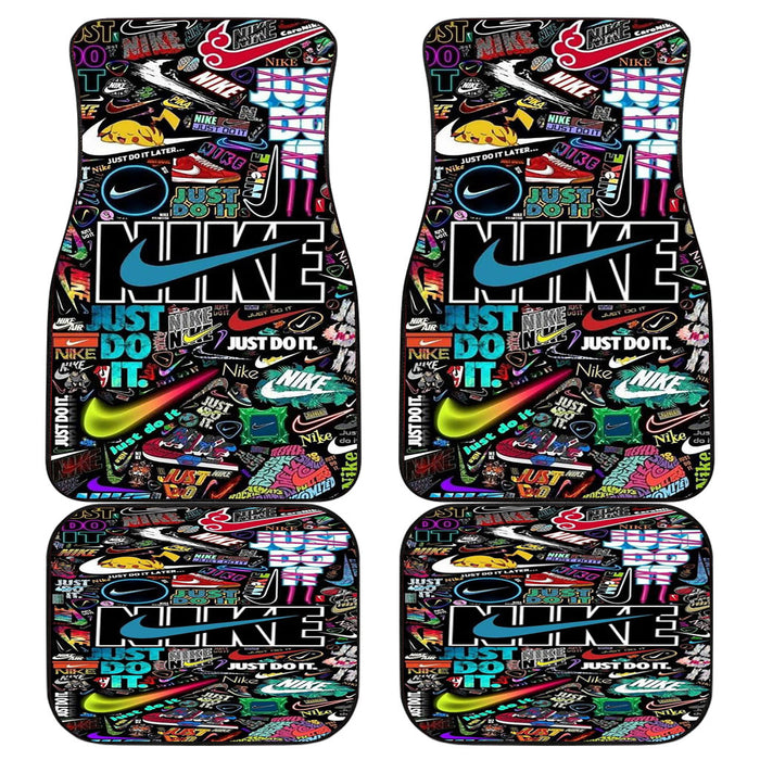 NIKE STICKER COLLAGE Car floor mats Universal fit