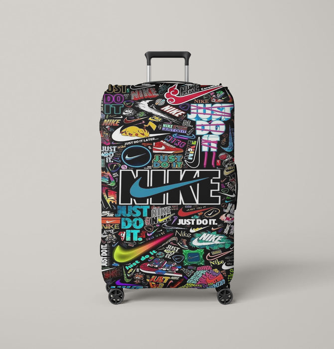 nike sticker collage Luggage Cover | suitcase