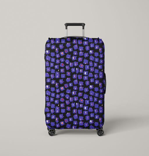 gengar purple species Luggage Cover | suitcase