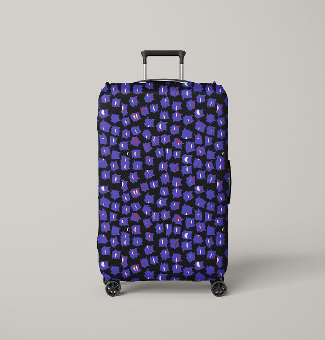 gengar purple species Luggage Cover | suitcase