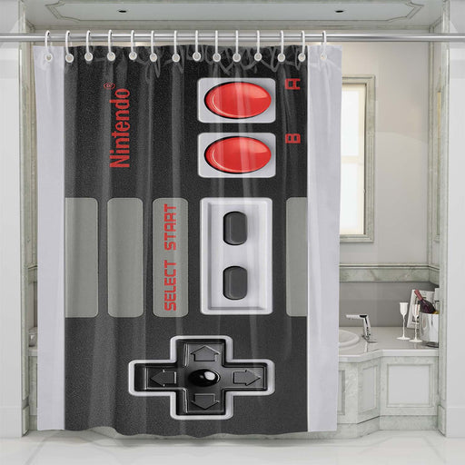 nintendo controller shower curtains