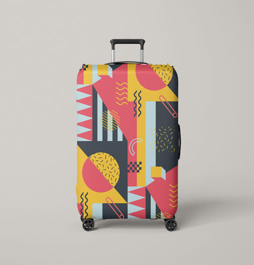 geometric shape triadic Luggage Cover | suitcase