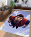 goku digital painting Living room carpet rugs