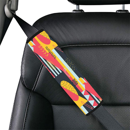 geometric shape triadic Car seat belt cover