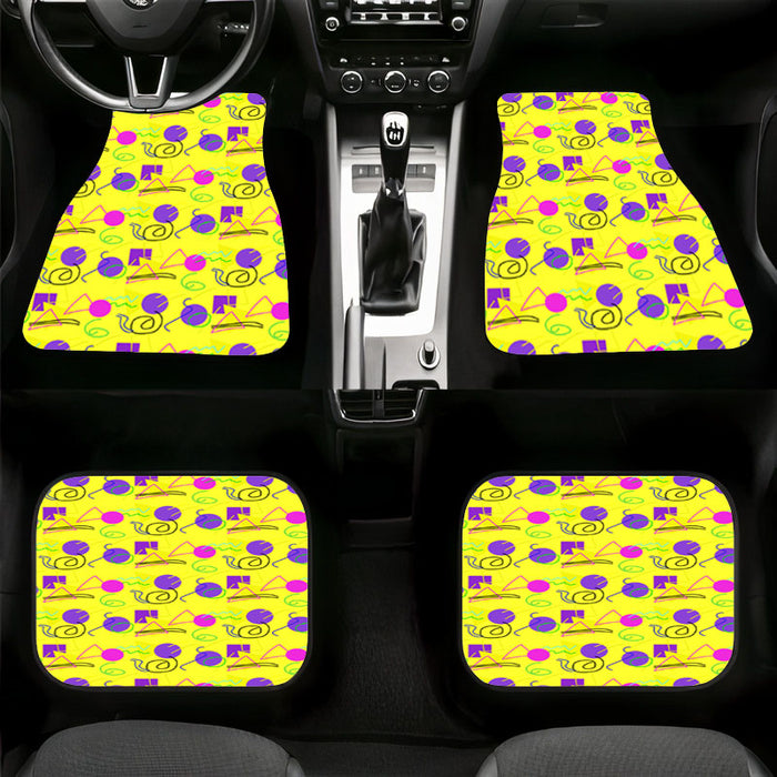 geometry an doodle pattern Car floor mats Universal fit