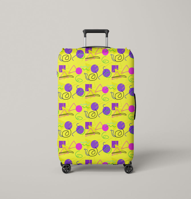 geometry an doodle pattern Luggage Cover | suitcase