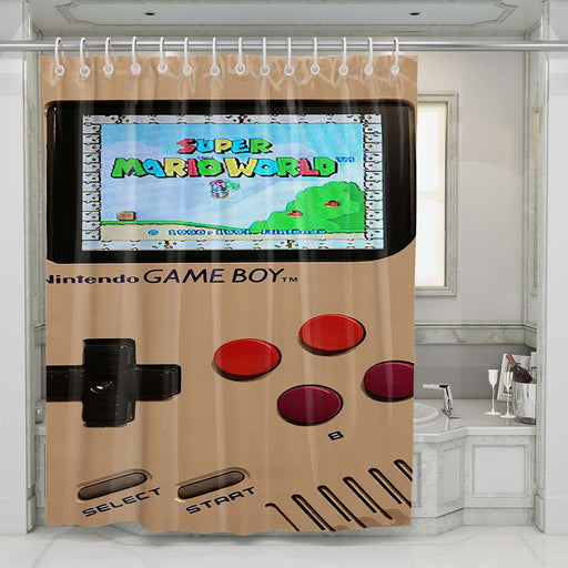 nintendo game boy mario shower curtains