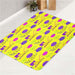 geometry an doodle pattern bath rugs