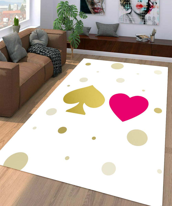 gold and pink kate spade Living room carpet rugs