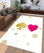 gold and pink kate spade Living room carpet rugs