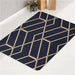 geometry golden ornament bath rugs