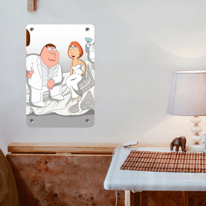 get married of family guy story Poster Metal print wall art