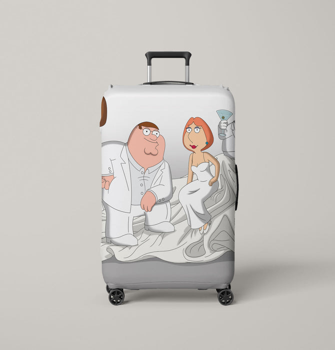 get married of family guy story Luggage Covers | Suitcase