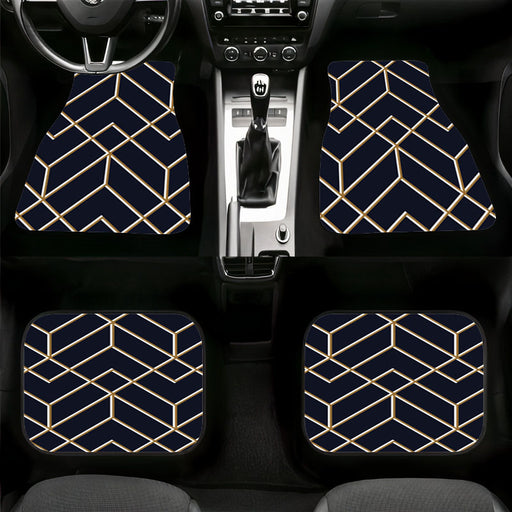 geometry golden ornament Car floor mats Universal fit