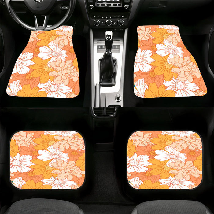 ghibli style flowers blossom Car floor mats Universal fit