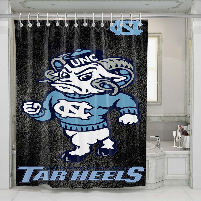 north carolina tar heels college shower curtains