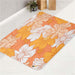 ghibli style flowers blossom bath rugs