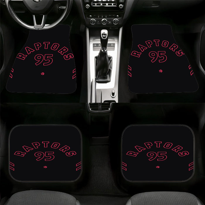 glow pink raptors 95 Car floor mats Universal fit