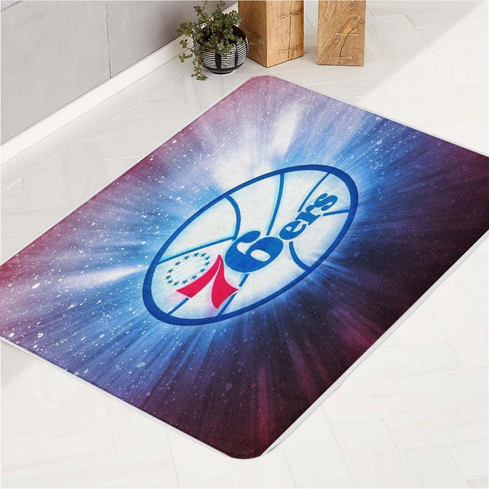 give a shine from 76ers team bath rugs