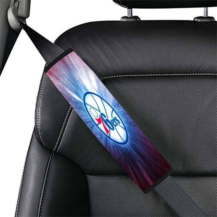 give a shine from 76ers team Car seat belt cover - Grovycase