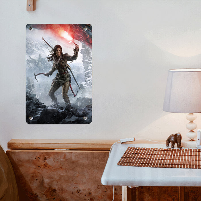 giving a fog sign tomb raider Poster Metal print wall art