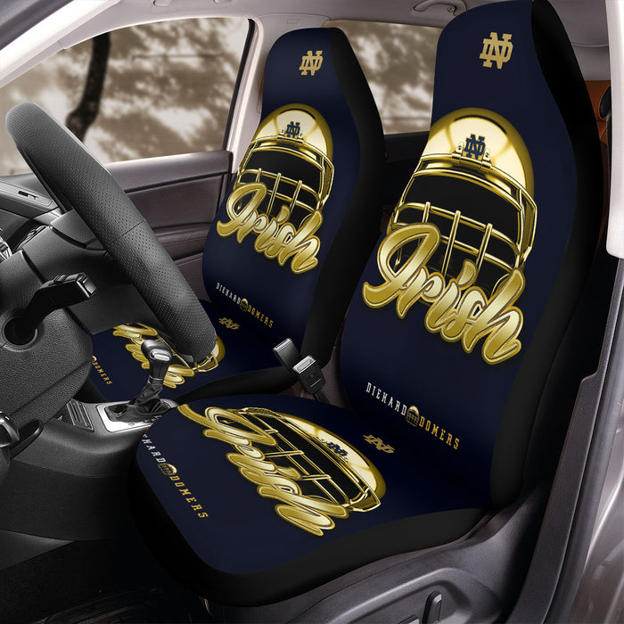 NOTRE DAME FIGHTING IRISH HELMET Car Seat Covers