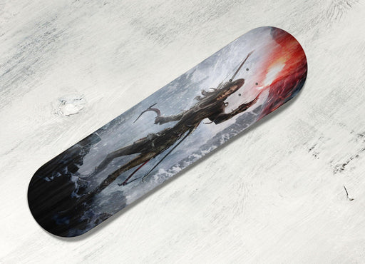 giving a fog sign tomb raider Skateboard decks