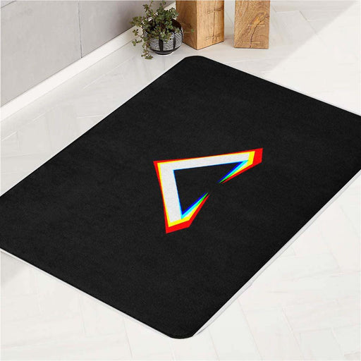 glitch icon of apex legends bath rugs