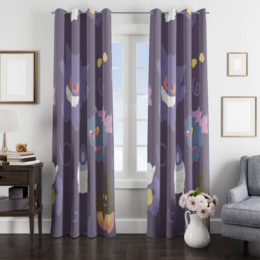 ghost type named gengar window Curtain