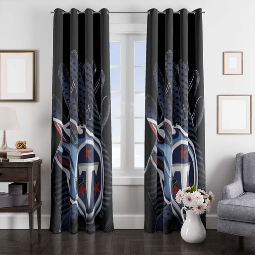 glove of tennessee titans team nfl window Curtain