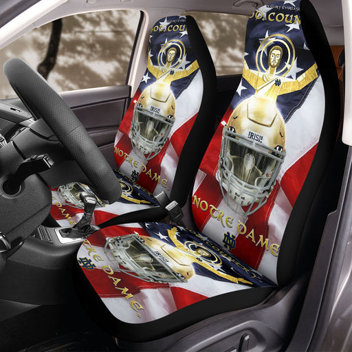 notre dame nd glory Car Seat Covers