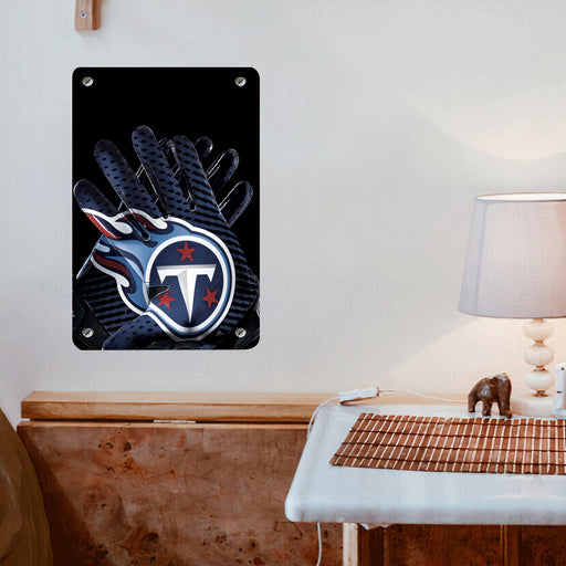 glove of tennessee titans team nfl Poster Metal print wall art